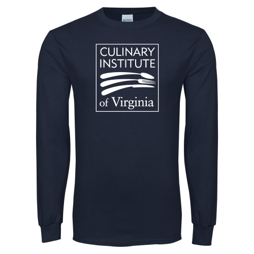  Navy Long Sleeve T-Shirt - Culinary Institute of Virginia