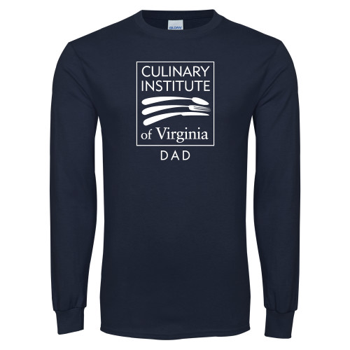  Navy Long Sleeve T-Shirt - Culinary Institute of Virginia - Dad