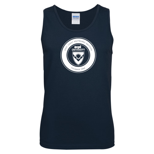  Navy Tank Top - ECPI University Seal