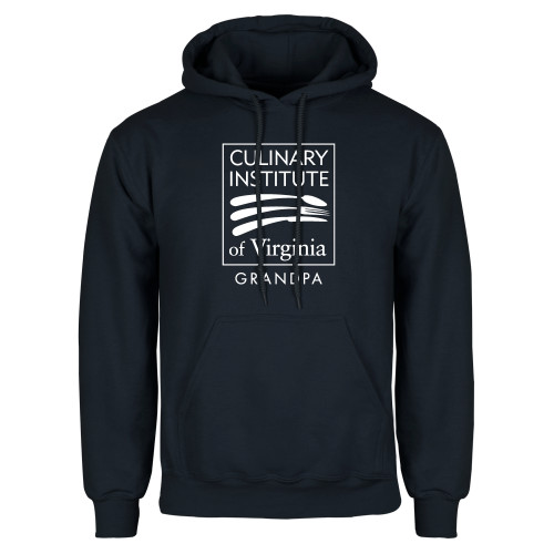  Navy Fleece Hoodie - Culinary Institute of Virginia - Grandpa