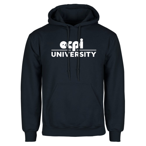  Navy Fleece Hoodie - ECPI University Stacked