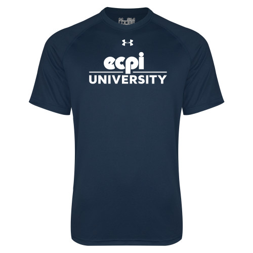  Under Armour Navy Tech Tee - ECPI University Stacked