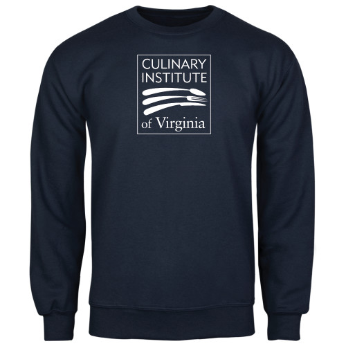  Navy Fleece Crew - Culinary Institute of Virginia