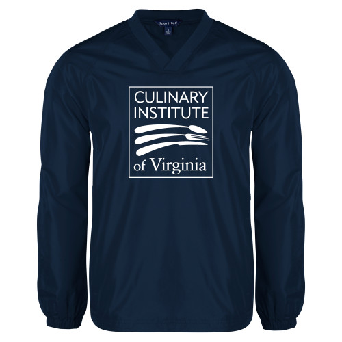  Navy V Neck Raglan Windshirt - Culinary Institute of Virginia
