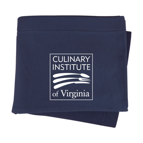  Navy Sweatshirt Blanket - Culinary Institute of Virginia