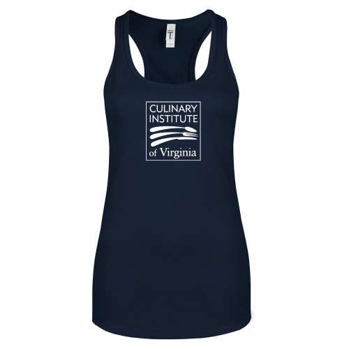  Next Level Womens Navy Racerback Tank  - Culinary Institute of Virginia