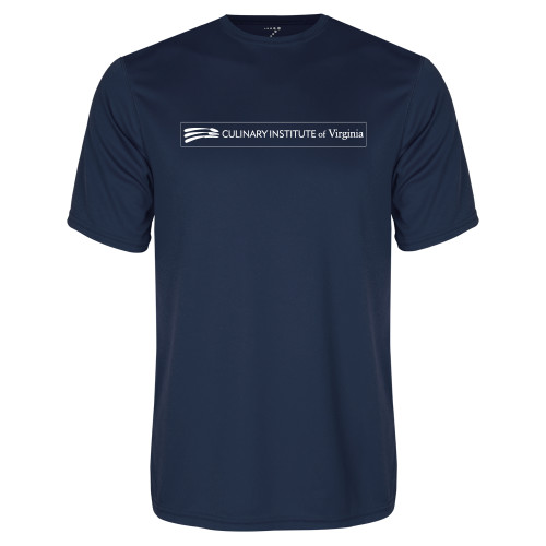  Navy Performance Tee - Culinary Institute of Virginia - Flat