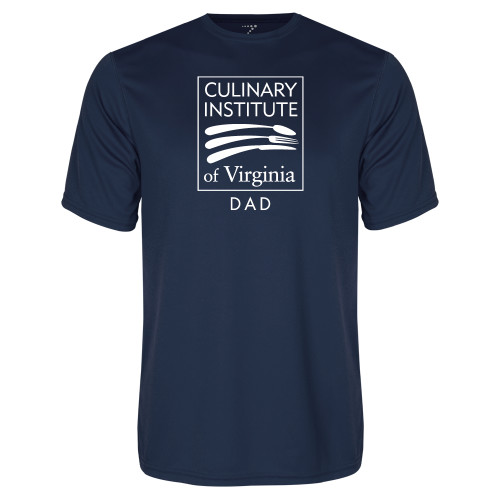  Navy Performance Tee - Culinary Institute of Virginia - Dad