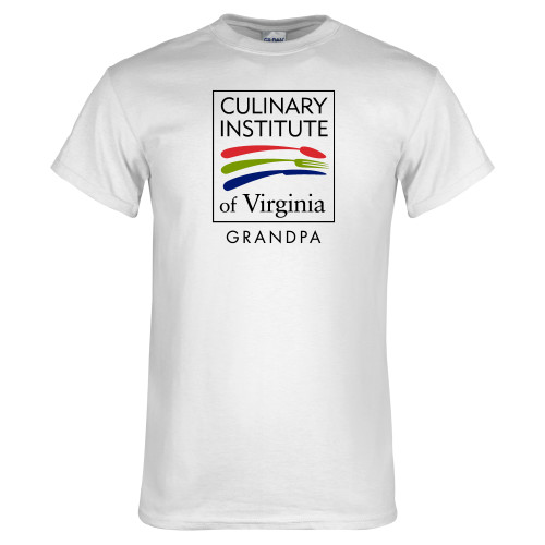  White T Shirt - Culinary Institute of Virginia - Grandpa