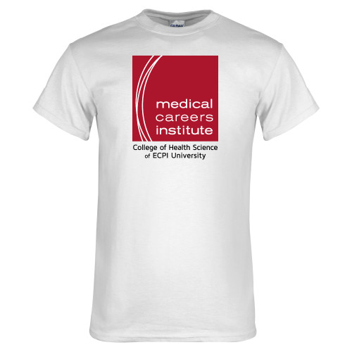  White T Shirt - Medical Careers Institute - ECPI Tag