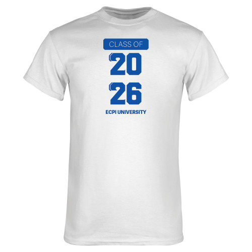  White T Shirt - ECPI University - CLASS OF 2026