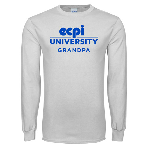  White Long Sleeve T Shirt - Grandpa