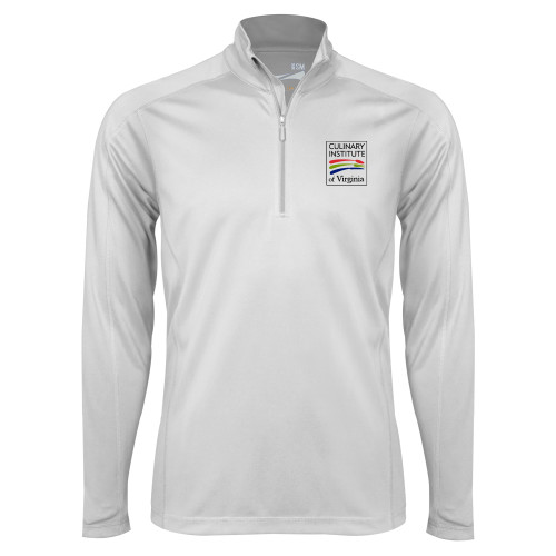  Syntrel White Interlock 1/4 Zip - Culinary Institute of Virginia