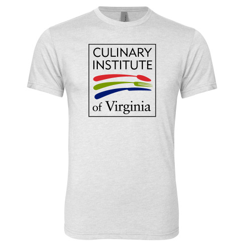  Next Level Heather White Triblend Tee - Culinary Institute of Virginia
