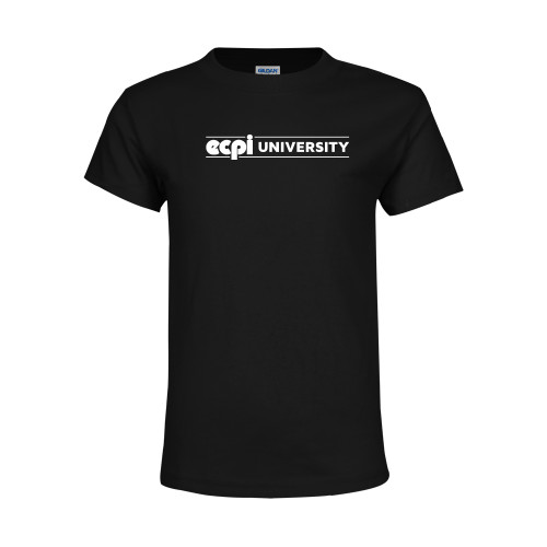  Youth Black T Shirt - ECPI University Flat