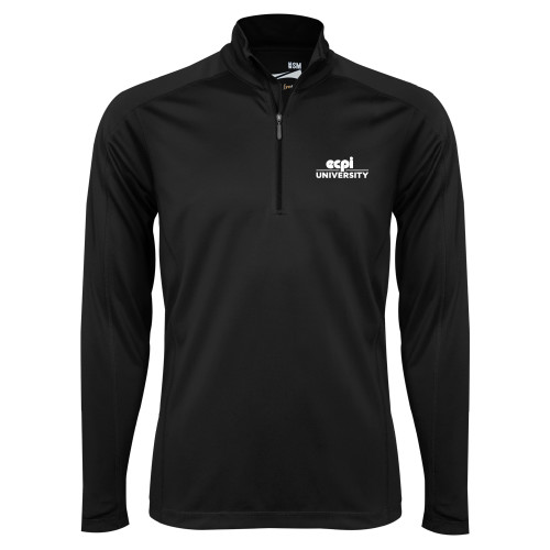  Syntrel Black Interlock 1/4 Zip - ECPI University Stacked