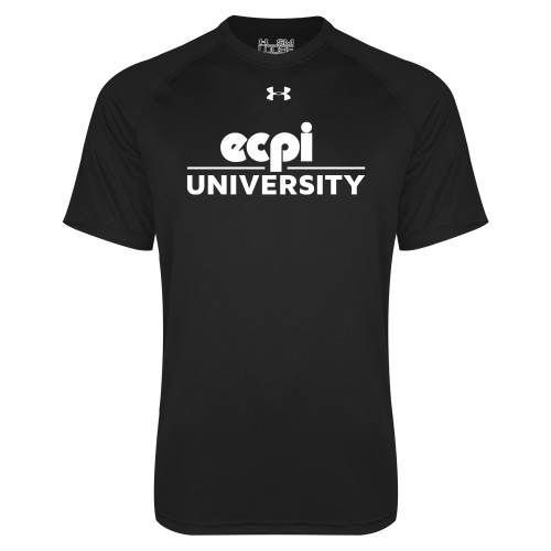  Under Armour Black Tech Tee - ECPI University Stacked