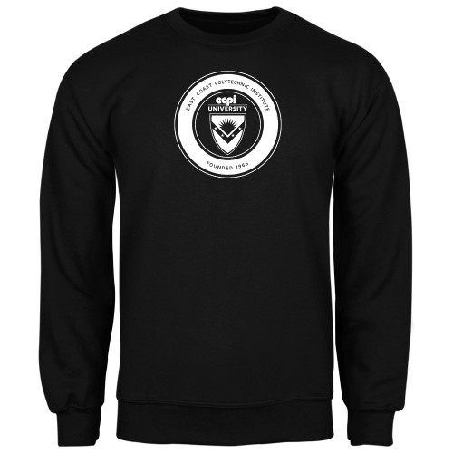  Black Fleece Crew - ECPI University Seal