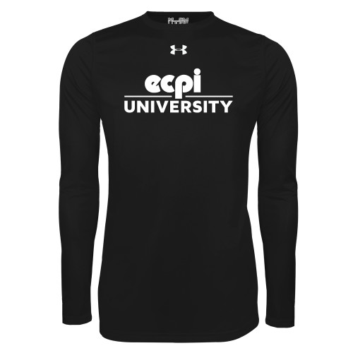  Under Armour Black Long Sleeve Tech Tee - ECPI University Stacked