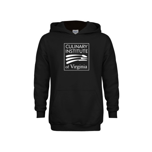  Youth Black Fleece Hoodie - Culinary Institute of Virginia