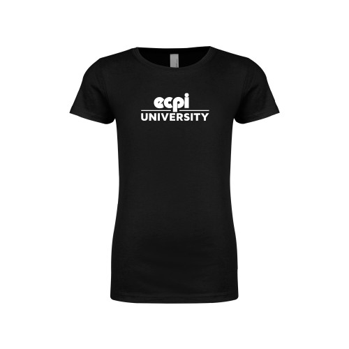  Next Level Girls Black Fashion Fit T Shirt - ECPI University Stacked