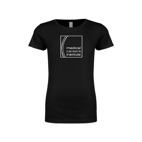  Next Level Girls Black Fashion Fit T Shirt - Medical Careers Institute