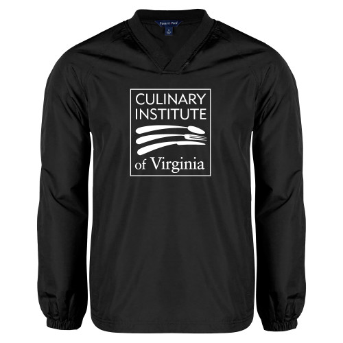  Black V Neck Raglan Windshirt - Culinary Institute of Virginia
