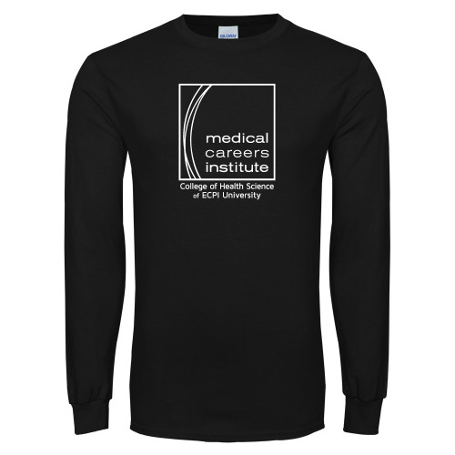  Black Long Sleeve T Shirt - Medical Careers Institute - ECPI Tag