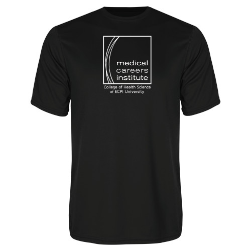  Black Performance Tee - Medical Careers Institute - ECPI Tag