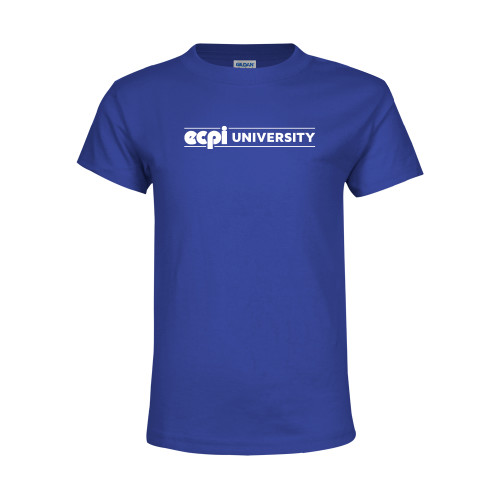  Youth Royal T Shirt - ECPI University Flat