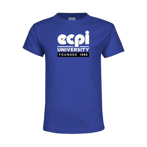 Youth Royal T Shirt - ECPI University - Founded 1966