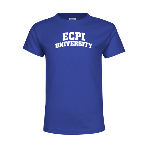  Youth Royal T Shirt - ECPI University Arched