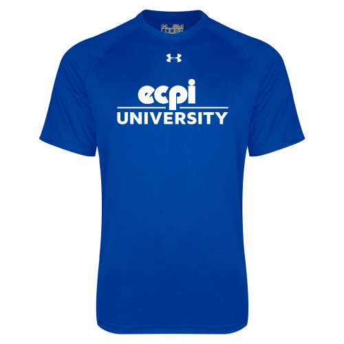  Under Armour Royal Tech Tee - ECPI University Stacked