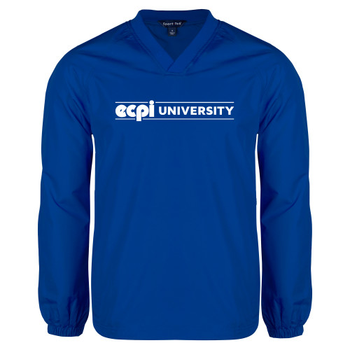  Royal V Neck Raglan Windshirt - ECPI University Flat