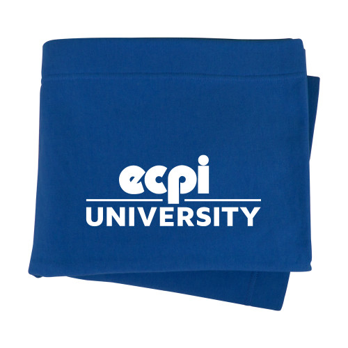  Royal Sweatshirt Blanket - ECPI University Stacked
