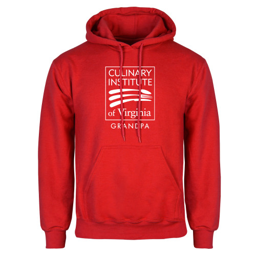  Red Fleece Hoodie - Culinary Institute of Virginia - Grandpa