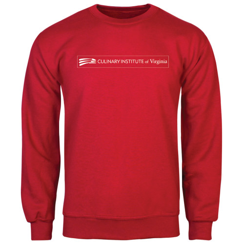  Red Fleece Crew - Culinary Institute of Virginia - Flat