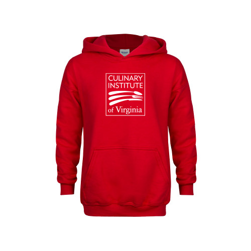  Youth Red Fleece Hoodie - Culinary Institute of Virginia
