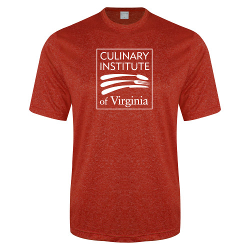  Red Heather Performance Contender Tee - Culinary Institute of Virginia