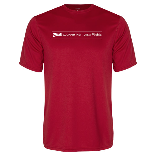  Red Performance Tee - Culinary Institute of Virginia - Flat