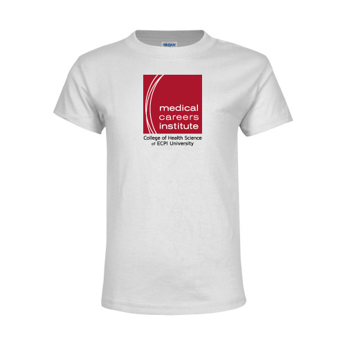  Youth White T Shirt - Medical Careers Institute - ECPI Tag