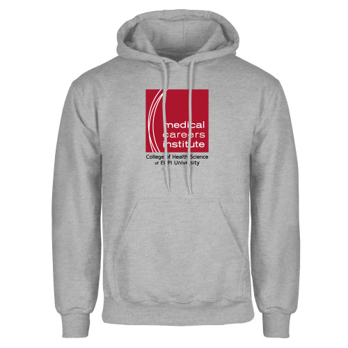  Grey Fleece Hoodie - Medical Careers Institute - ECPI Tag