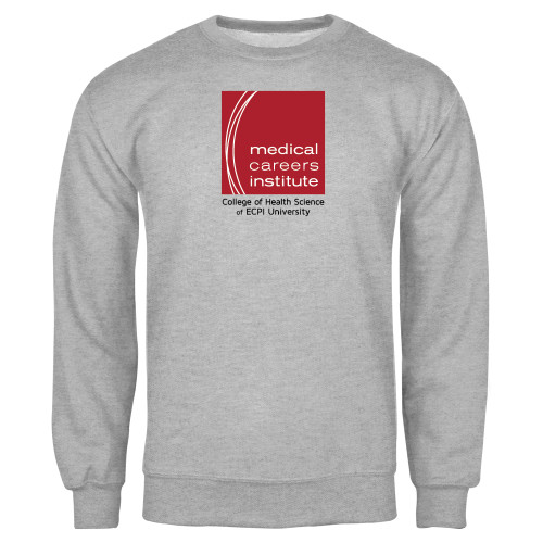 Grey Fleece Crew - Medical Careers Institute - ECPI Tag