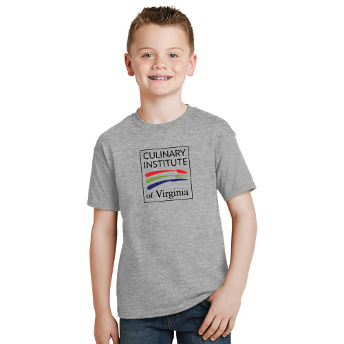  Youth Grey T Shirt - Culinary Institute of Virginia