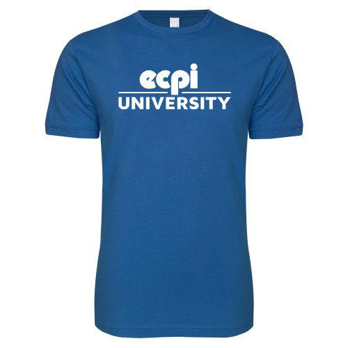  Next Level Royal SoftStyle T Shirt - ECPI University Stacked