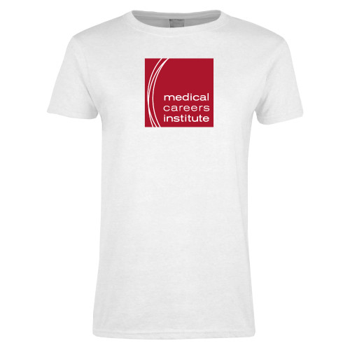  Womens White Short Sleeve Tee - Medical Careers Institute