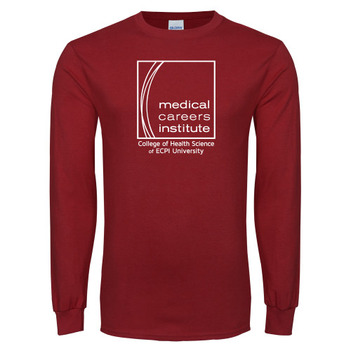  Cardinal Long Sleeve T Shirt - Medical Careers Institute - ECPI Tag