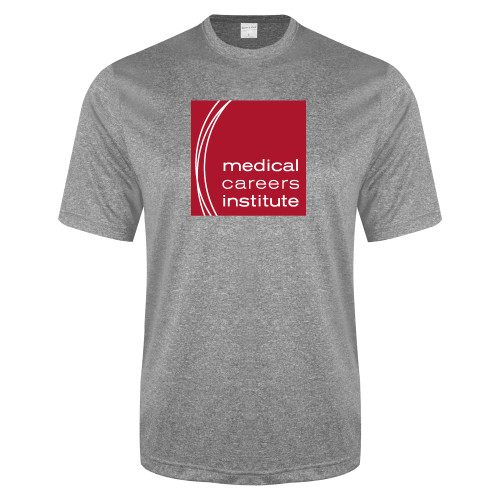  Grey Heather Performance Contender Tee - Medical Careers Institute