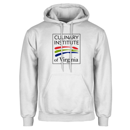  White Fleece Hoodie - Culinary Institute of Virginia