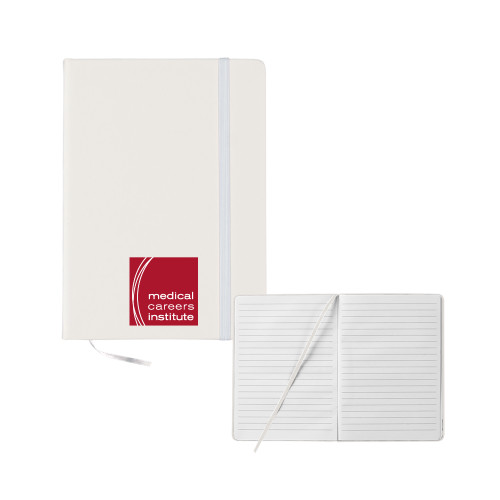  5x7 White Hard Cover Journal - Medical Careers Institute